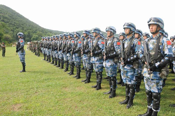 祖國(guó)帥氣的中國(guó)海軍陸戰(zhàn)隊(duì)